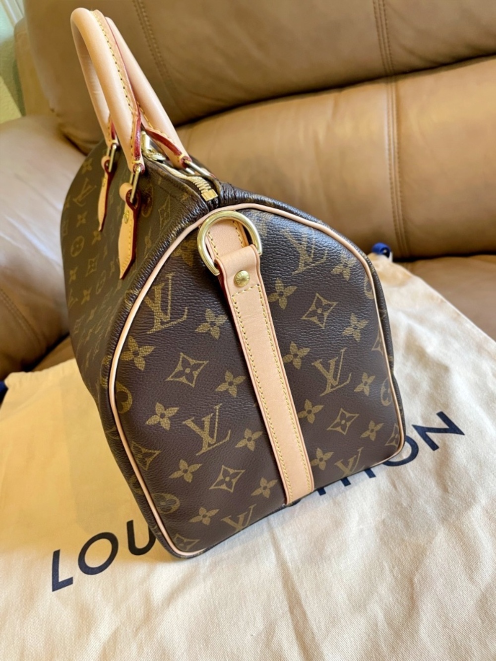 Louis Vuitton Speedy Bandouliere 30 monogram crossbody Bag New Model Full set - Picture 5 of 16